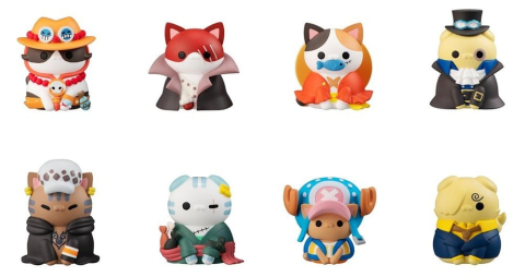 One Piece Mega Cat Project Mini Figures NyanPieceNyan! I'm gonna be king of Paw-rates!! Blind Box Assortment (8) (Repeat) [10]