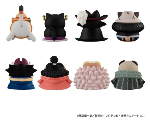 One Piece Mega Cat Project Nyan Piece Nyan! Luffy & the Seven Warlords of the Sea Mini Figures 3 cm Blind Box Display (8) (Repeat) [11]