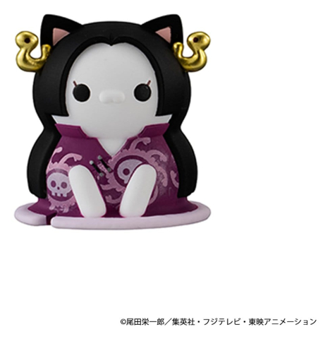 One Piece Mega Cat Project Nyan Piece Nyan! Luffy & the Seven Warlords of the Sea Mini Figures 3 cm Blind Box Display (8) (Repeat) [1]