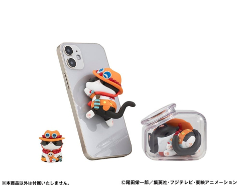 One Piece Mega Cat Project Trading Figure Egghead NyanPieceNyan! Stickie! 3 cm Assortment (8) [11]