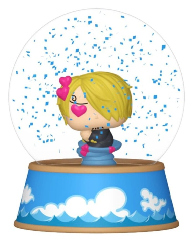 PRECOMENZI - One Piece Mini Figures Glitter Globes PDQ 5 cm Display (12)