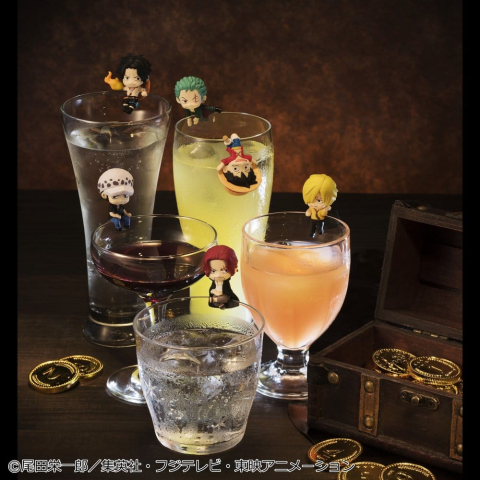 PRECOMENZI - One Piece Ochatomo series Mini Figures Pirates Party 4 cm Blind Box Display (8) (Repeat)