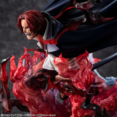 One Piece P.O.P SA-MAXIMUM PVC Statue Leader of Red Hair Pirates Red-Haired Shanks Kamusari 25 cm [9]