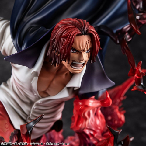 One Piece P.O.P SA-MAXIMUM PVC Statue Leader of Red Hair Pirates Red-Haired Shanks Kamusari 25 cm [5]
