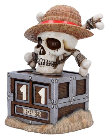 Casa si Cadouri - One Piece Perpetual Calendar Luffy Jolly Roger 16 cm
