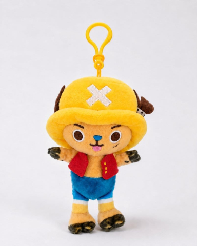 PRECOMENZI - One Piece Plush Keychain Chopper x Luffy / Ruffy 11 cm