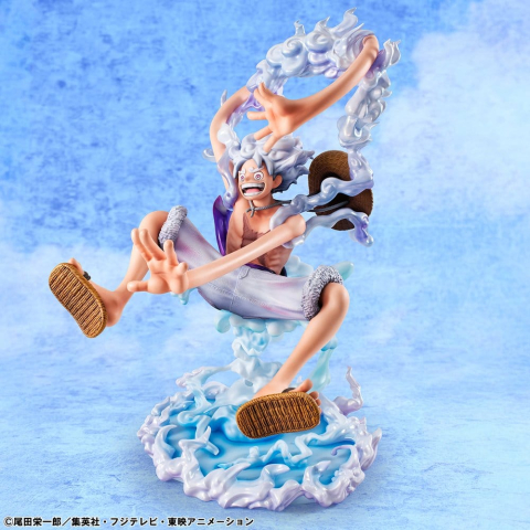 PRECOMENZI - One Piece Portrait.Of.Pirates PVC Figure "Evolutionary History" Monkey D. Luffy "Gear Fifth" 26 cm
