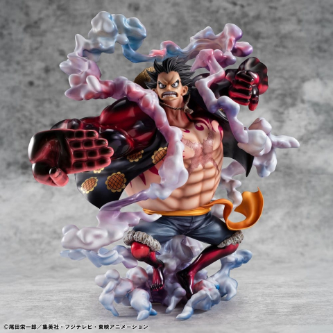 One Piece Portrait.Of.Pirates SA-Maximum PVC Figure Monkey D. Luffy Gear 4 Bounce-Man 10th Limited Ver. 30 cm [22]