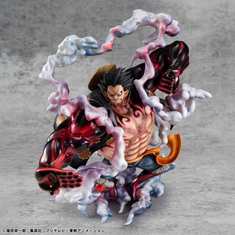 One Piece Portrait.Of.Pirates SA-Maximum PVC Figure Monkey D. Luffy Gear 4 Bounce-Man 10th Limited Ver. 30 cm [16]
