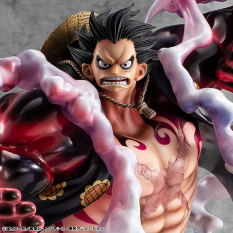 Collectibles - One Piece Portrait.Of.Pirates SA-Maximum PVC Figure Monkey D. Luffy Gear 4 Bounce-Man 10th Limited Ver. 30 cm