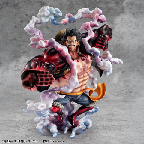 One Piece Portrait.Of.Pirates SA-Maximum PVC Figure Monkey D. Luffy Gear 4 Bounce-Man 10th Limited Ver. 30 cm [11]