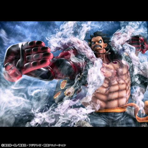 One Piece Portrait.Of.Pirates SA-Maximum PVC Figure Monkey D. Luffy Gear 4 Bounce-Man 10th Limited Ver. 30 cm [15]