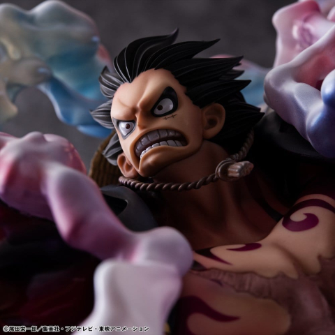 One Piece Portrait.Of.Pirates SA-Maximum PVC Figure Monkey D. Luffy Gear 4 Bounce-Man 10th Limited Ver. 30 cm [13]