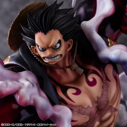 One Piece Portrait.Of.Pirates SA-Maximum PVC Figure Monkey D. Luffy Gear 4 Bounce-Man 10th Limited Ver. 30 cm [5]