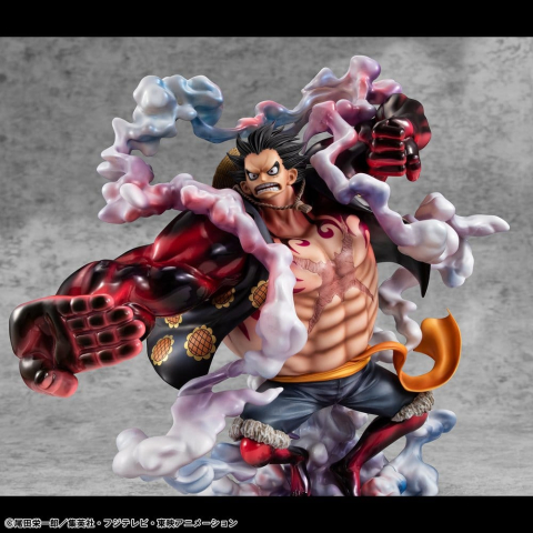 One Piece Portrait.Of.Pirates SA-Maximum PVC Figure Monkey D. Luffy Gear 4 Bounce-Man 10th Limited Ver. 30 cm [21]