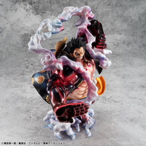 One Piece Portrait.Of.Pirates SA-Maximum PVC Figure Monkey D. Luffy Gear 4 Bounce-Man 10th Limited Ver. 30 cm [17]