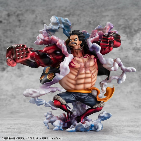 One Piece Portrait.Of.Pirates SA-Maximum PVC Figure Monkey D. Luffy Gear 4 Bounce-Man 10th Limited Ver. 30 cm [19]
