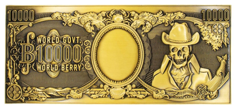 One Piece Replica 10,000 World Berry Metal Banknote 6 x 15 cm [5]