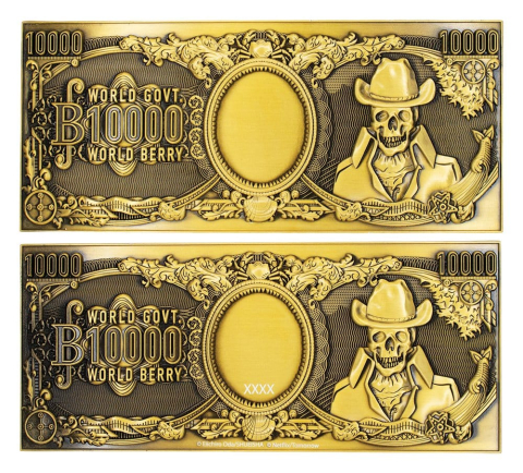 One Piece Replica 10,000 World Berry Metal Banknote 6 x 15 cm [1]