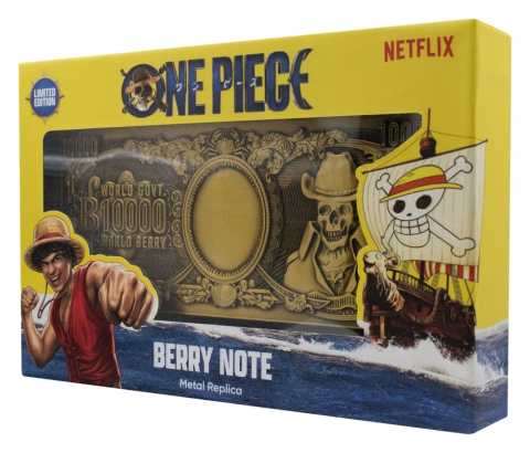 One Piece Replica 10,000 World Berry Metal Banknote 6 x 15 cm [2]