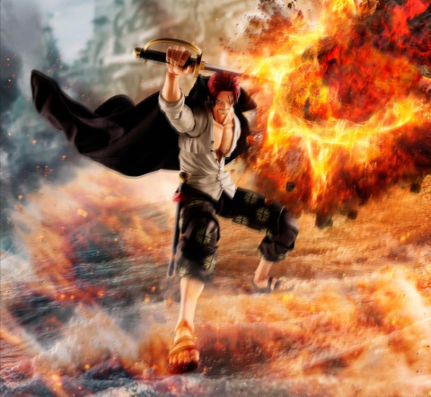One Piece S.H.Figuarts Action Figure Shanks -Marineford- 17 cm [4]