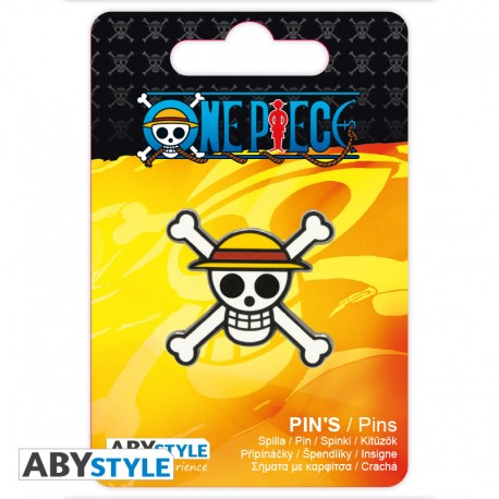 One Piece Skull Pin ABYstyle Straw Hat Crew Metal [1]