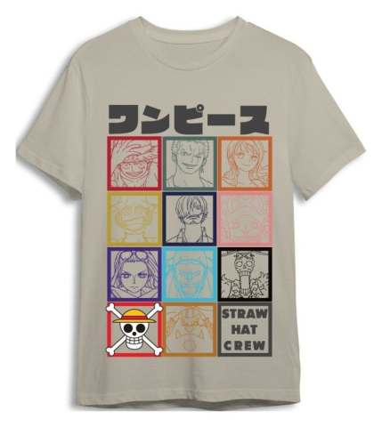 PRECOMENZI - One Piece T-Shirt Straw Hat Crew Sand Size XXL