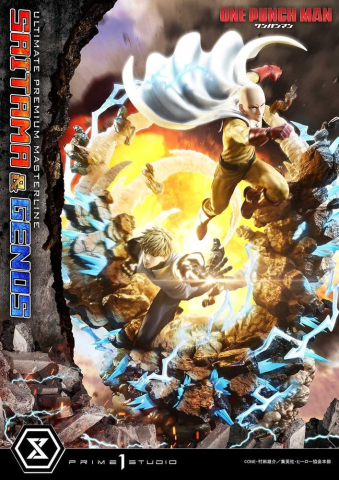 One-Punch Man Premium Masterline Series Statue 1/4 Saitama & Genos 73 cm [9]