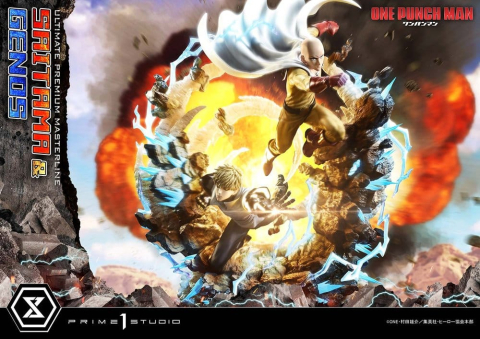 One-Punch Man Premium Masterline Series Statue 1/4 Saitama & Genos 73 cm [11]