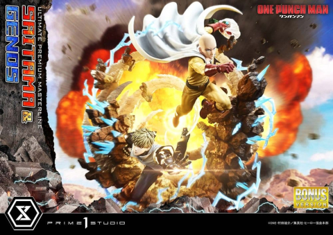 One-Punch Man Premium Masterline Series Statue 1/4 Saitama & Genos DX Bonus Version 73 cm [2]