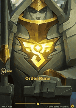 Singles Trading Card Games - Order Rune (V.2 - Showcase) Unleashed - Singles R06a