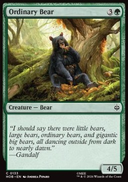 Magic: The Gathering Singles - Ordinary Bear The Hobbit - Singles 133 FOILED
