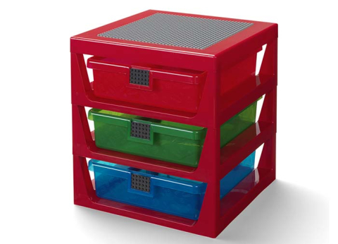 Cutii depozitare - Organizator LEGO cu trei sertare - Ambalaj deteriorat