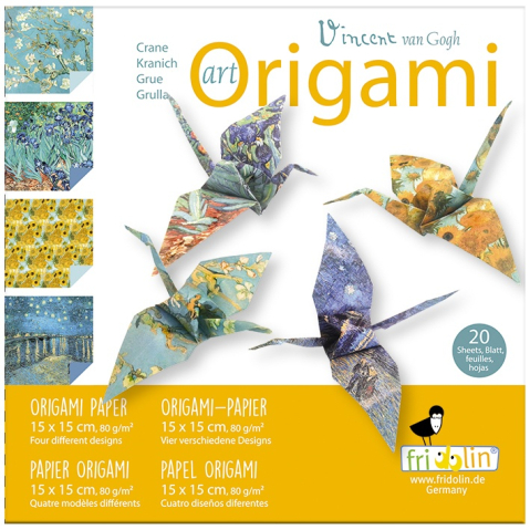 Jocuri si jucarii - Origami pasari design Van Gogh, Fridolin