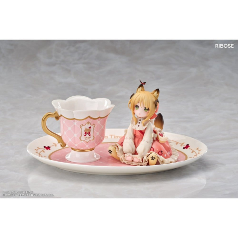 Collectibles - Original Character DLC Series PVC Figure Tea Time Cats Orange Cat 10 cm