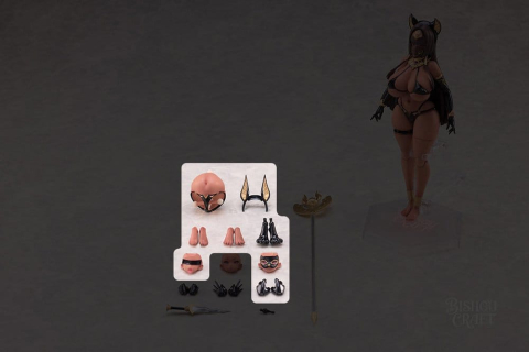 PRECOMENZI - Original Character Isekai Emaki Action Figure Parts 1/12 Egyptian Goddess Bastet