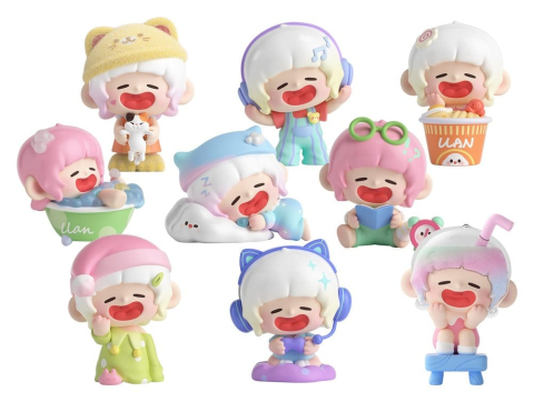 Manga & Anime - Original Character Trading Figures Blind Box 8-Pack Lazy Home Diary 9 cm