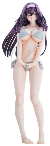 PRECOMENZI - Original Model Statue 1/5 Tomoe Sakura Swimsuit Black Hair Wholesome Ver. Illustration by Toshi Tsutakaze 32 cm