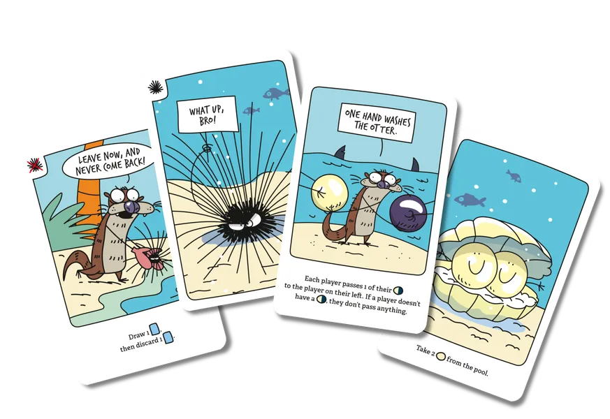 Otters – Joc de carti competitiv cu perle si vidre jucause [2]