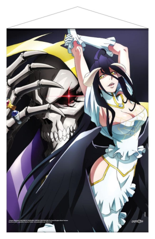 PRECOMENZI - Overlord Wallscroll Ainz Ooal Gown & Albedo 50 x 70 cm