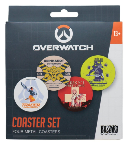 Overwatch Coaster 4-Pack Printed Metal [4]