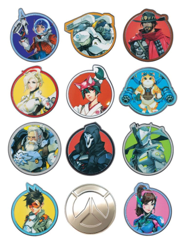 Overwatch Mystery Pin Badges Blind Box Assortment (12) [6]