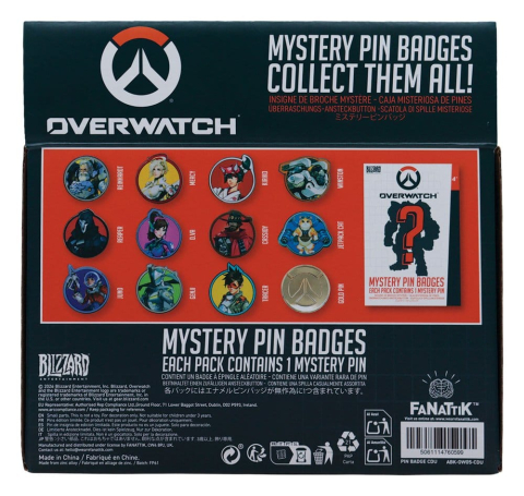 Overwatch Mystery Pin Badges Blind Box Assortment (12) [1]
