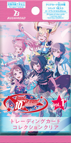 Trading Card Games - Pachet BanG Dream 10th Anniversary Clear Card Collection Vol.1
