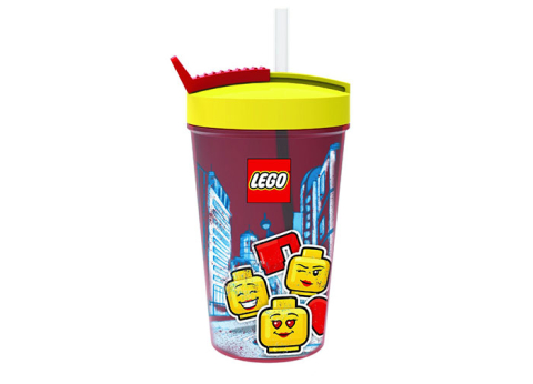 Recipiente alimentare - Pahar LEGO Iconic cu pai