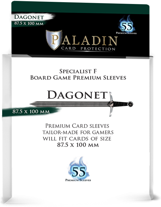 Accesorii pentru boardgames - Paladin Dagonet – Sleeve-uri Specialist F 87.5x100 mm (Set 55 bucati)
