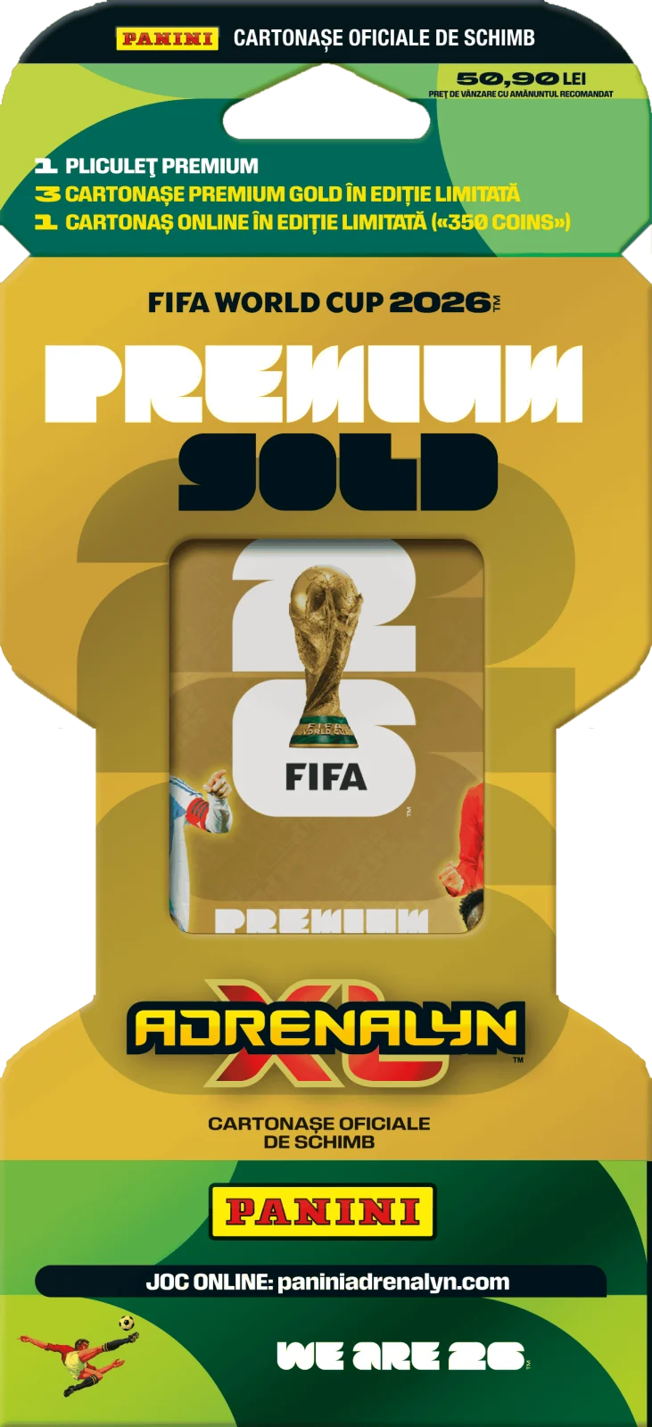 Trading Card Games - Panini FIFA World Cup 2026 Adrenalyn XL Premium Gold Pack Carti Colectie