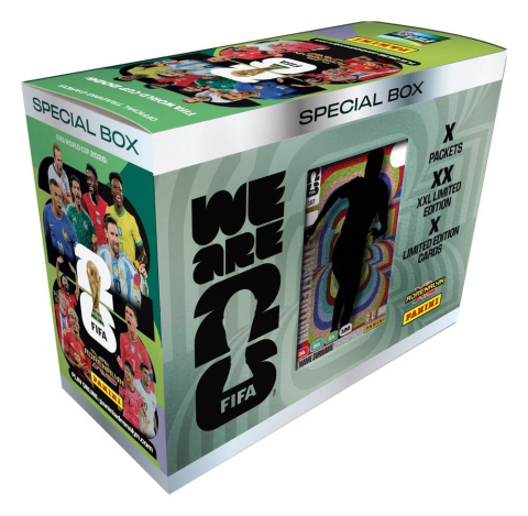 Noutati - Panini FIFA World Cup 2026 Trading Cards Special Box – 8 Packs + Limited Edition Cards