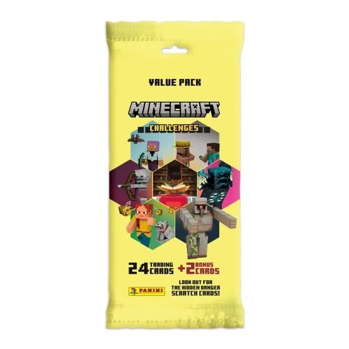 Trading Card Games - Panini Minecraft Challenges Value Pack – Booster 26 Carti