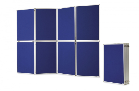 Birotica si papetarie - Panou prezentare MGN pliabil, 8*905x610x80 mm, albastru (si geanta transport)